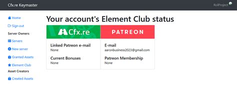 Connect your Patreon account – Cfx.re/FiveM